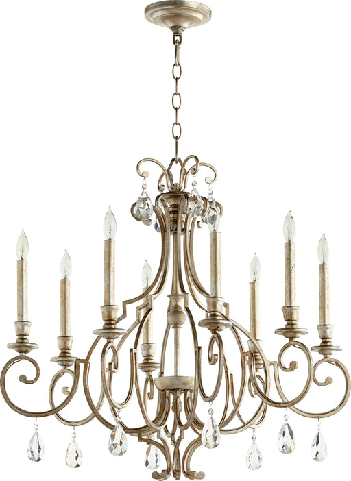 Quorum Home Quorum - 6014-8-60 - Eight Light Chandelier - Aged Silver Leaf