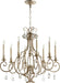 Quorum Home Quorum - 6014-8-60 - Eight Light Chandelier - Aged Silver Leaf