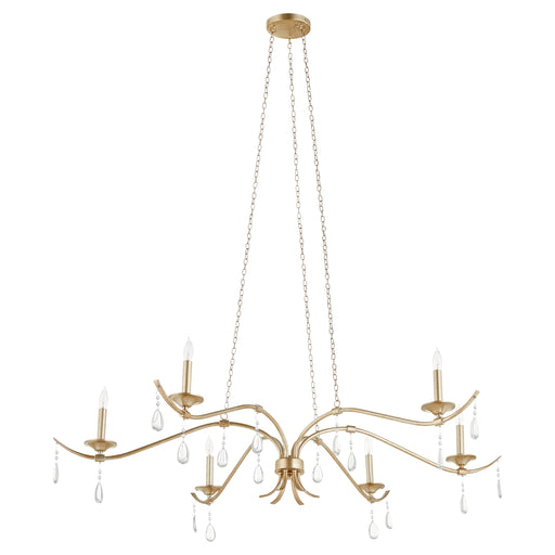 Quorum Home Quorum - 602-6-60 - Six Light Chandelier - Antique Silver