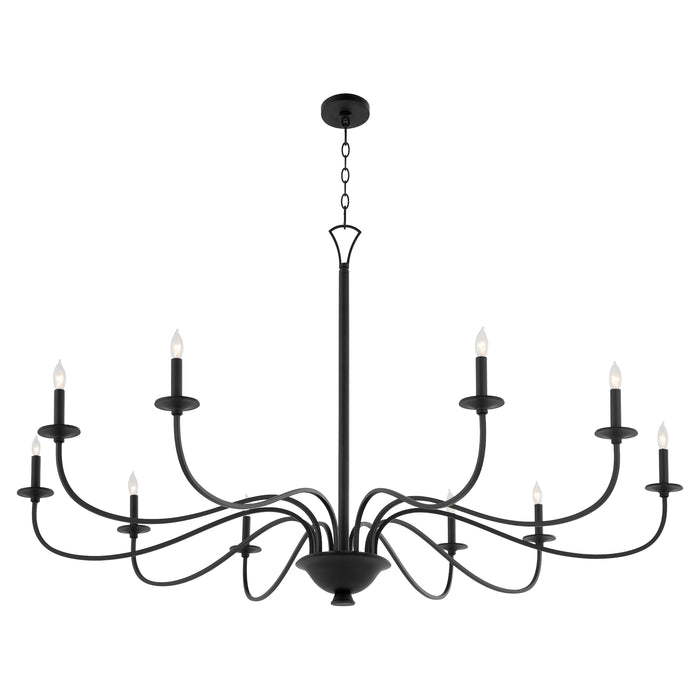 Quorum Home Quorum - 6021-10-59 - Ten Light Chandelier - Matte Black