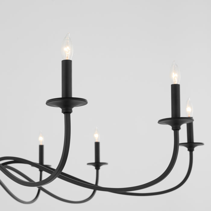 Quorum Home Quorum - 6021-10-59 - Ten Light Chandelier - Matte Black