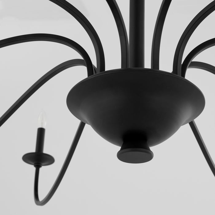 Quorum Home Quorum - 6021-10-59 - Ten Light Chandelier - Matte Black