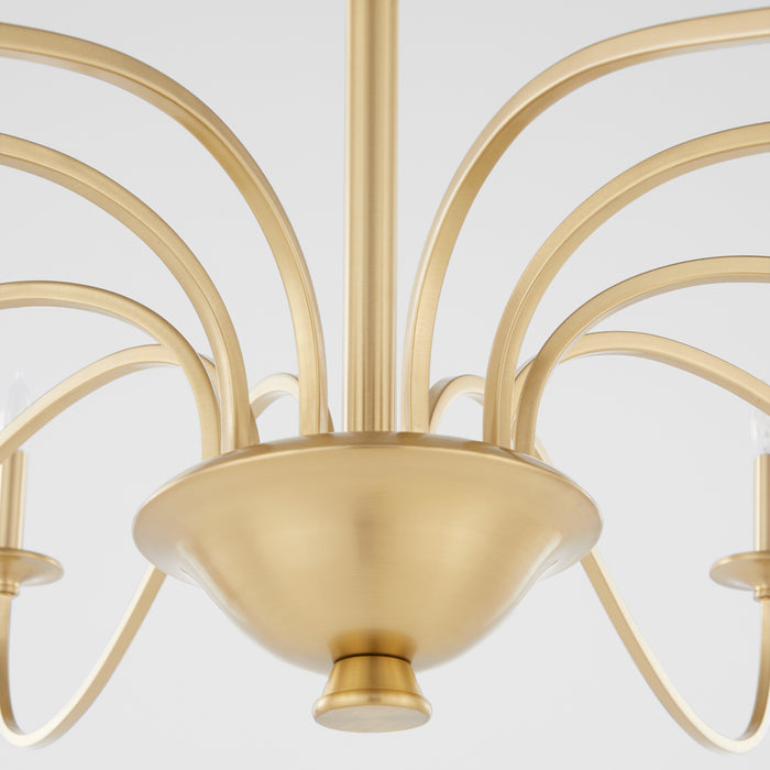 Quorum Home Quorum - 6021-10-80 - Ten Light Chandelier - Aged Brass