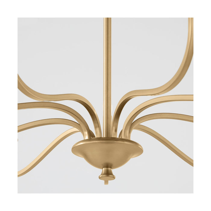 MARYSE 6 Light Chandelier - Aged Brass