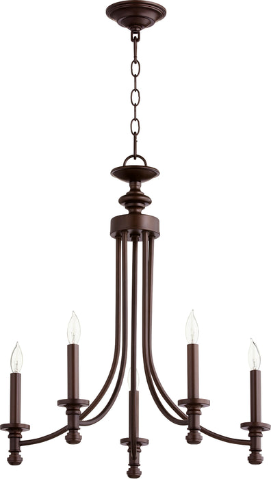 Quorum Home Quorum - 6022-5-86 - Five Light Chandelier - Oiled Bronze