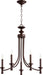Quorum Home Quorum - 6022-5-86 - Five Light Chandelier - Oiled Bronze