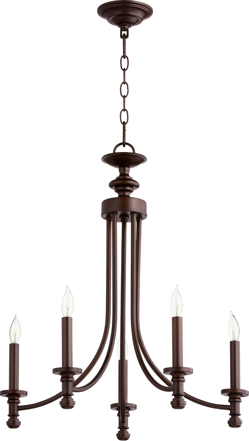 Quorum Home Quorum - 6022-5-86 - Five Light Chandelier - Oiled Bronze