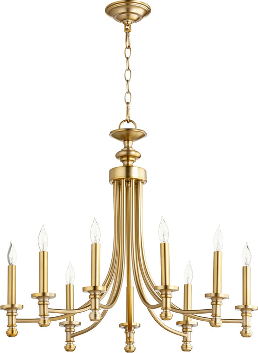 Quorum Home Quorum - 6022-9-80 - Nine Light Chandelier - Aged Brass