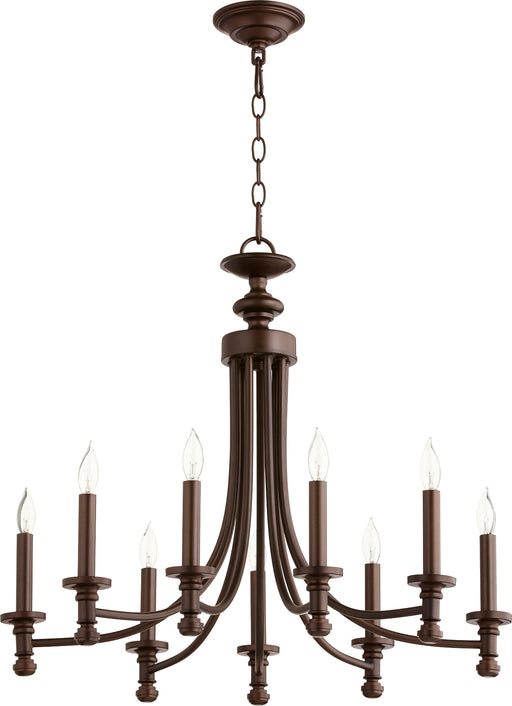 Quorum Home Quorum - 6022-9-86 - Nine Light Chandelier - Oiled Bronze