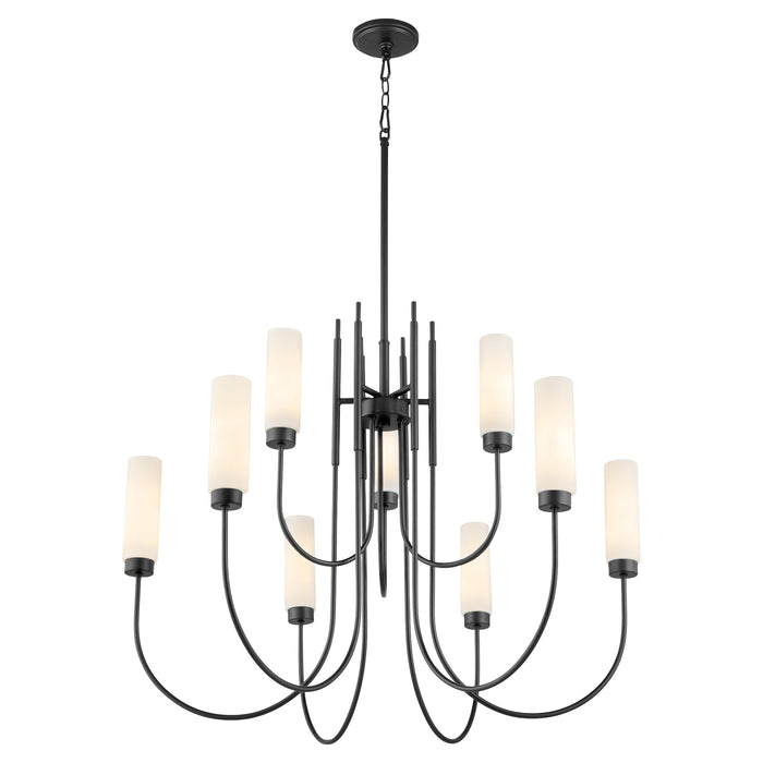 JEROME 9 Light Chandelier - Matte Black
