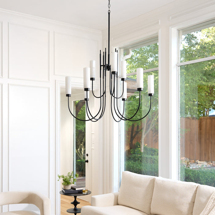 JEROME 9 Light Chandelier - Matte Black