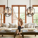 Quorum Home Quorum - 603-4-86 - Four Light Chandelier - Oiled Bronze