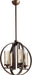 Quorum Home Quorum - 603-4-86 - Four Light Chandelier - Oiled Bronze