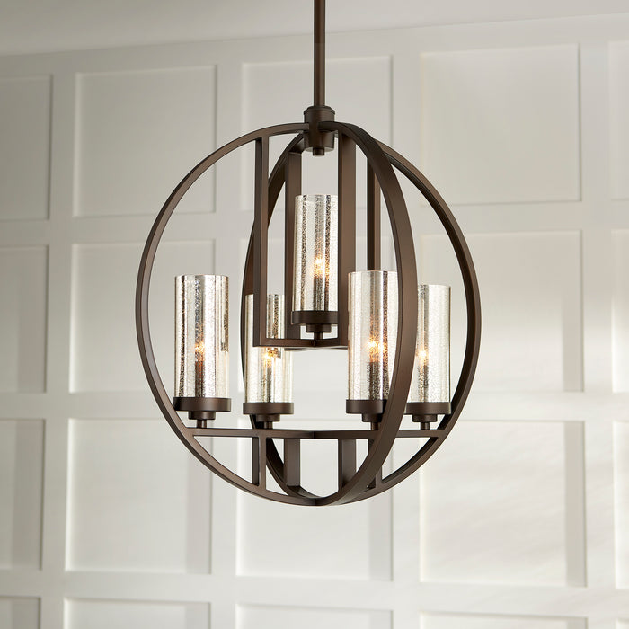 Quorum Home Quorum - 603-5-86 - Five Light Chandelier - Oiled Bronze