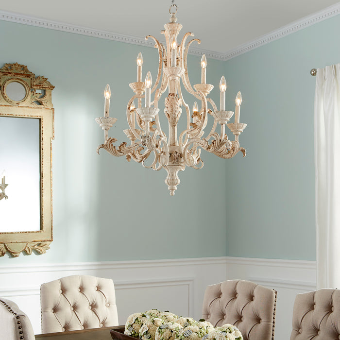 Quorum Home Quorum - 6037-9-70 - Nine Light Chandelier - Persian White