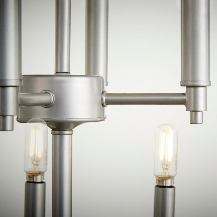 Quorum Home Quorum - 604-12-64 - 12 Light Entry Pendant - Classic Nickel