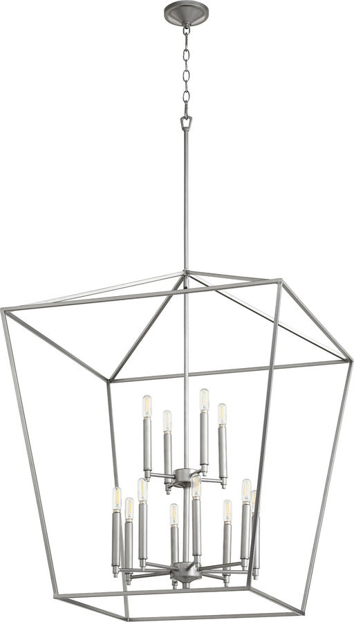 Quorum Home Quorum - 604-12-64 - 12 Light Entry Pendant - Classic Nickel