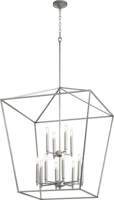 Quorum Home Quorum - 604-12-64 - 12 Light Entry Pendant - Classic Nickel