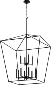 Quorum Home Quorum - 604-12-69 - 12 Light Entry Pendant - Textured Black