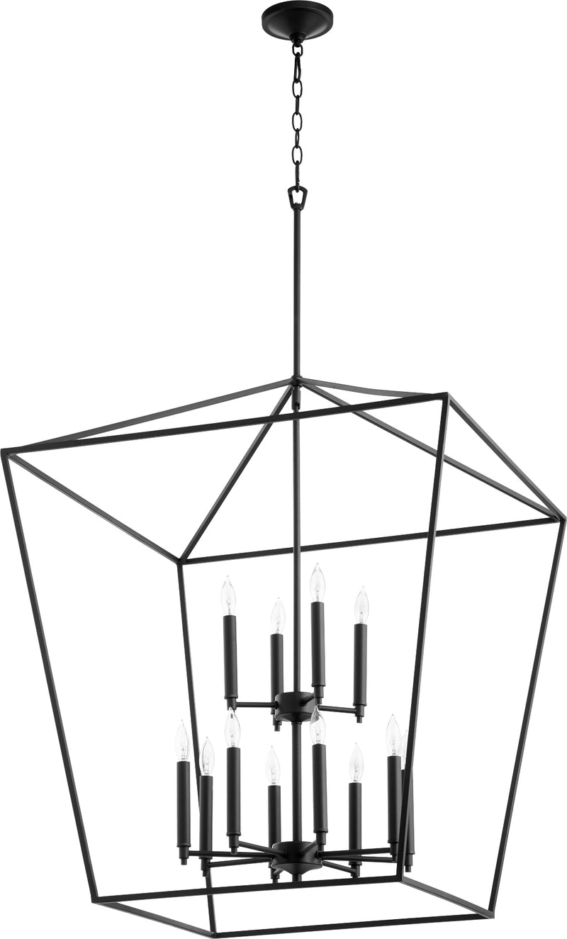 Quorum Home Quorum - 604-12-69 - 12 Light Entry Pendant - Textured Black
