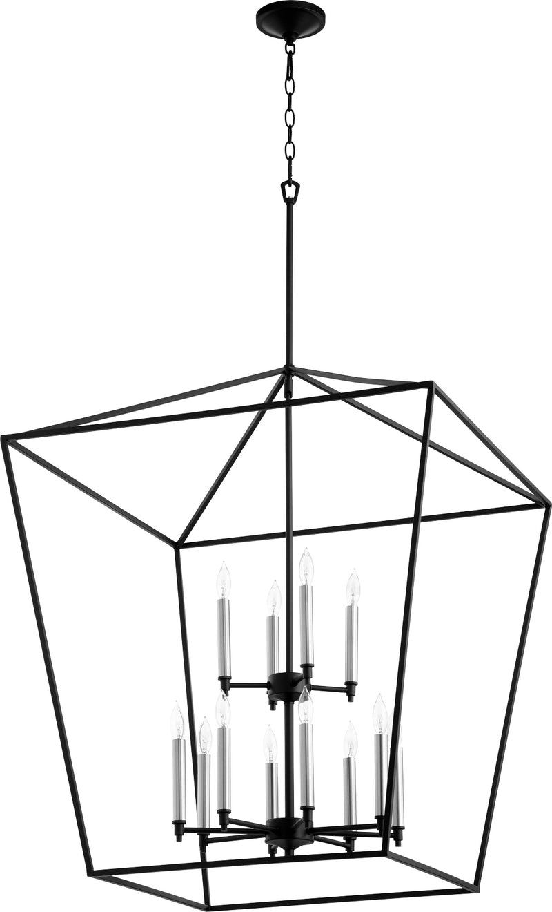 Quorum Home Quorum - 604-12-69 - 12 Light Entry Pendant - Textured Black