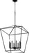 Quorum Home Quorum - 604-8-69 - Eight Light Entry Pendant - Textured Black