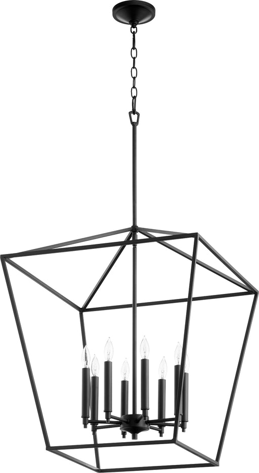 Quorum Home Quorum - 604-8-69 - Eight Light Entry Pendant - Textured Black