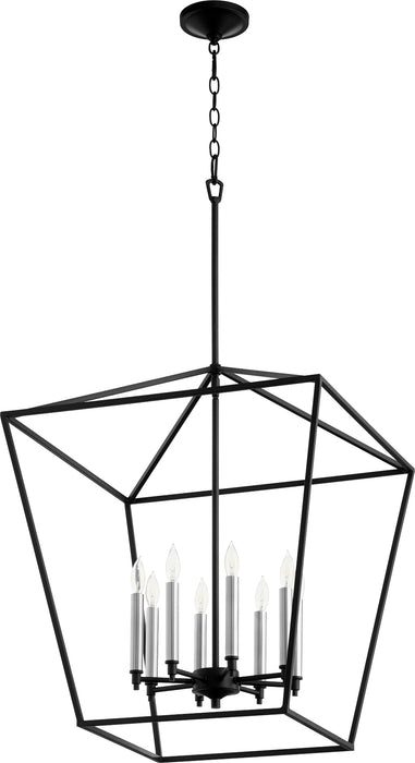 Quorum Home Quorum - 604-8-69 - Eight Light Entry Pendant - Textured Black