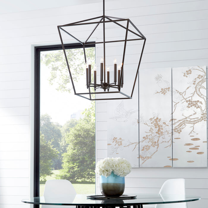 Quorum Home Quorum - 604-8-86 - Eight Light Entry Pendant - Oiled Bronze
