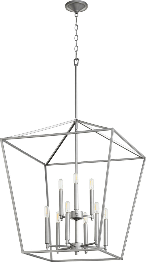 Quorum Home Quorum - 604-9-64 - Nine Light Entry Pendant - Classic Nickel