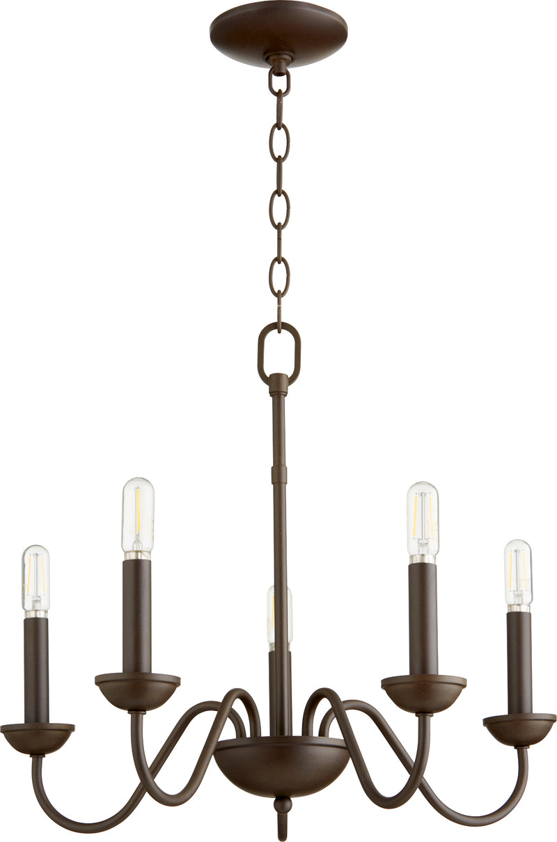 Quorum Home Quorum - 6040-5-86 - Five Light Chandelier - Oiled Bronze