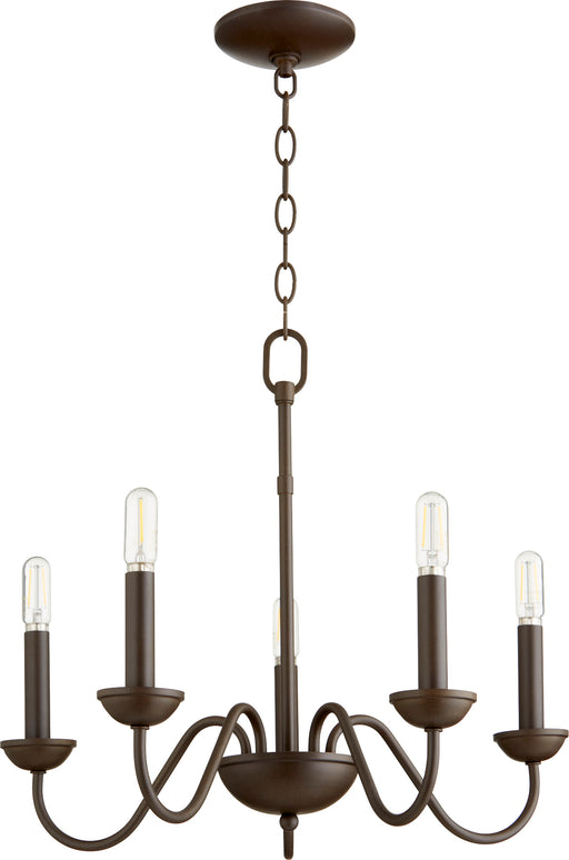 Quorum Home Quorum - 6040-5-86 - Five Light Chandelier - Oiled Bronze