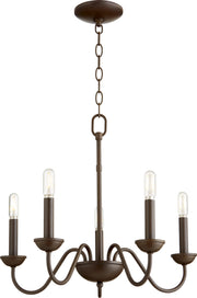 Quorum Home Quorum - 6040-5-86 - Five Light Chandelier - Oiled Bronze