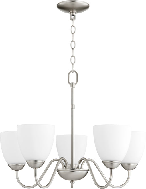 Quorum Home Quorum - 6041-5-65 - Five Light Chandelier - Satin Nickel