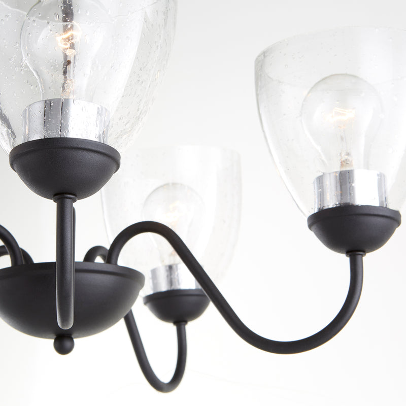 Quorum Home Quorum - 6041-5-69 - Five Light Chandelier - Textured Black