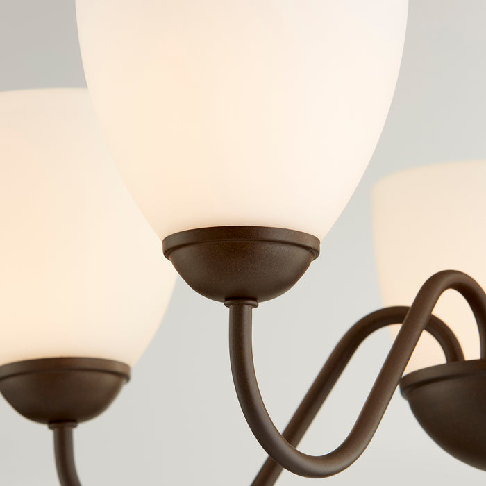 Quorum Home Quorum - 6041-5-86 - Five Light Chandelier - Oiled Bronze
