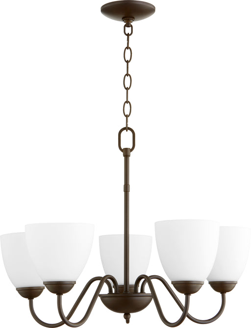 Quorum Home Quorum - 6041-5-86 - Five Light Chandelier - Oiled Bronze