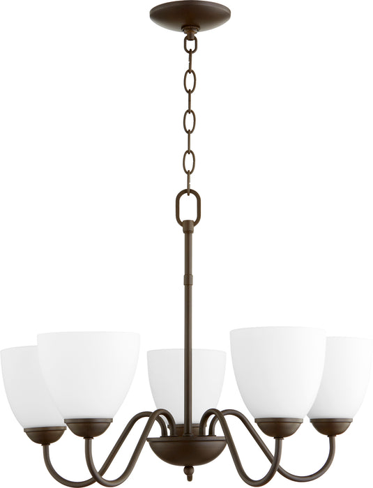 Quorum Home Quorum - 6041-5-86 - Five Light Chandelier - Oiled Bronze