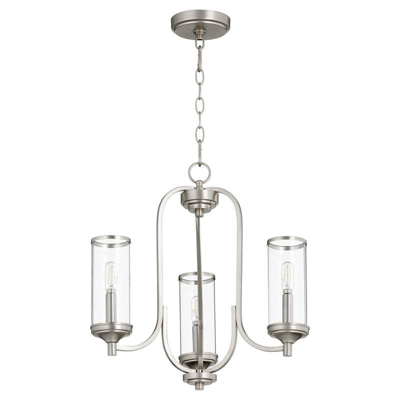 Collins 3 Light Chandelier - Satin Nickel