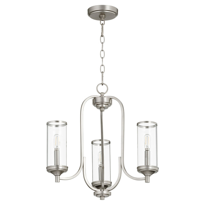 Collins 3 Light Chandelier - Satin Nickel