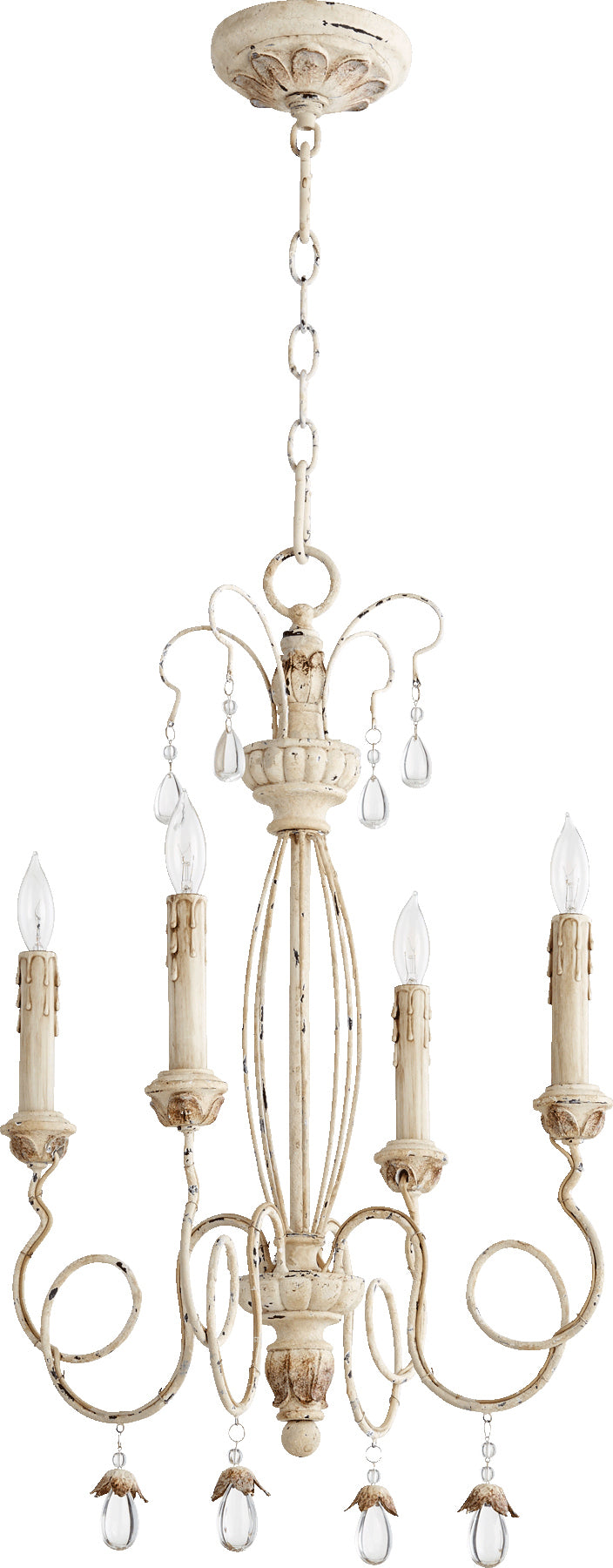 Quorum Home Quorum - 6044-4-70 - Four Light Chandelier - Persian White