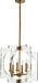 Quorum Home Quorum - 605-6-80 - Six Light Pendant - Aged Brass