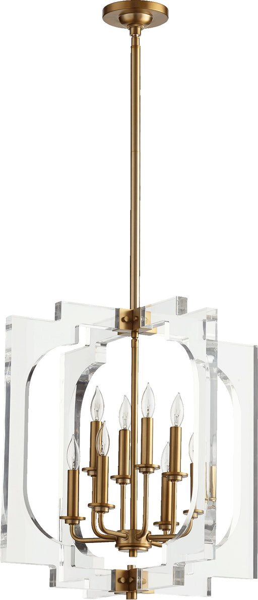 Quorum Home Quorum - 605-8-80 - Eight Light Pendant - Aged Brass