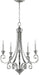 Quorum Home Quorum - 6054-5-64 - Five Light Chandelier - Classic Nickel