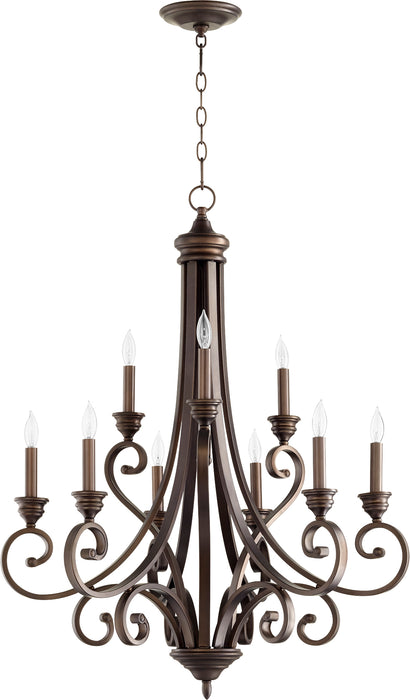 Quorum Home Quorum - 6054-9-86 - Nine Light Chandelier - Oiled Bronze