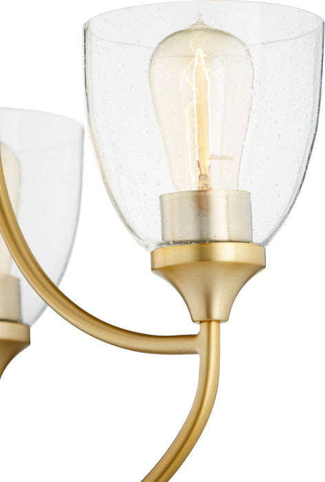 Enclave 3 Light Chandelier - Aged Brass