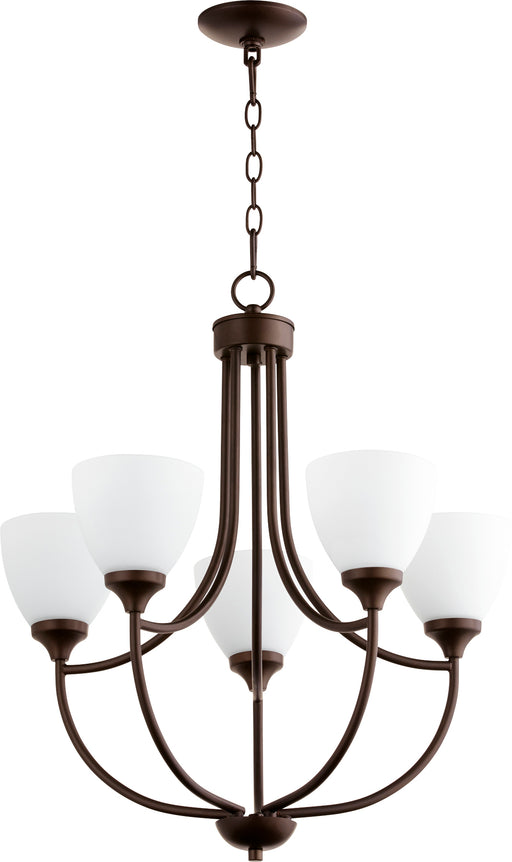 Quorum Home Quorum - 6059-5-86 - Five Light Chandelier - Oiled Bronze
