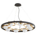 Quorum Home Quorum - 606-8-6980 - Eight Light Chandelier - Textured Black w/ Aged Brass
