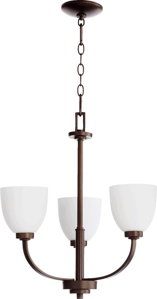 Quorum Home Quorum - 6060-3-86 - Three Light Chandelier - Oiled Bronze