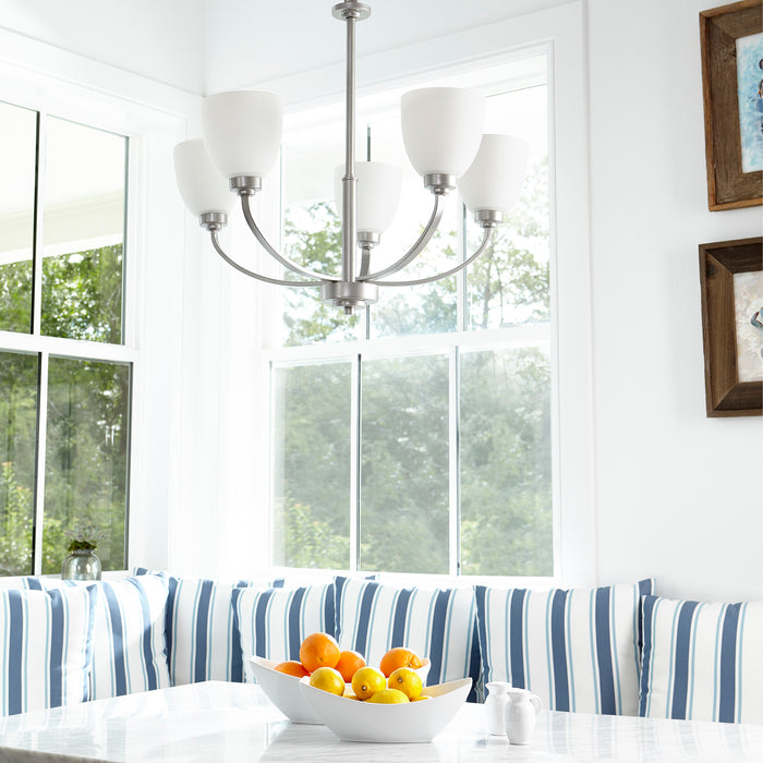 Quorum Home Quorum - 6060-5-64 - Five Light Chandelier - Classic Nickel